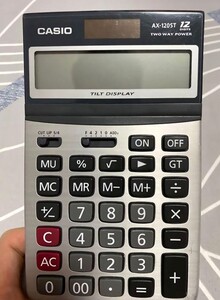 CASIO Ax-120ST Calculator Black/Silver