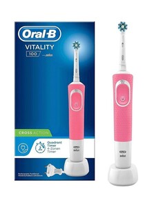 Oral B Vitality 100 Crossaction Power Toothbrush Pink/White