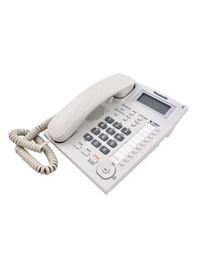Panasonic Corded Landline Phone White/Clear