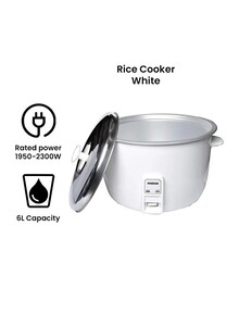 NOVA Drum Rice Cooker 6 L NRC977-6 White