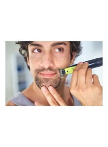 Philips Oneblade Handle Wet & Dry 2X Click-On Stubble Combs Yellow-Black