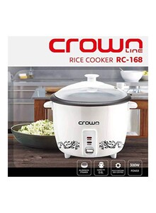 Crownline Rice Cooker 0.6L 0.6 l 300 W RC-168 White