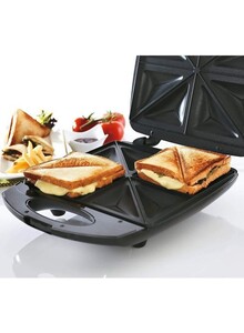 BLACK+DECKER 4-Slot Sandwich And Grill Maker 1400W TS4080 Black/Silver