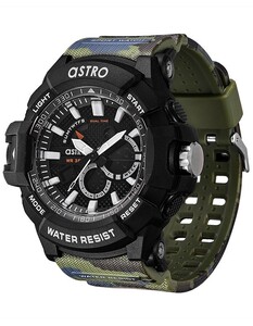 ASTRO Kid's Analog-Digital Black Dial Watch - A21808-PPHB