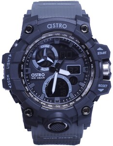 ASTRO Kid's Analog-Digital Black Dial Watch - A20808-PPBB
