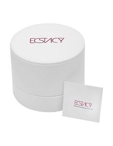 Ecstacy Women's Multi Function Champagne Sunray Dial Watch - E23603-Gmgc