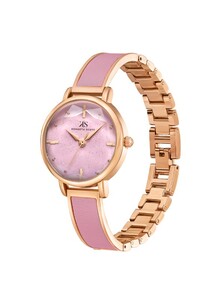 Kenneth Scott Women Pink Dial Analog Watch - K23503-RBPP