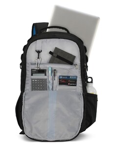 Herios Plus 04 Unisex Black Laptop Backpack 30 Ltr. - SK BPHERP4BLK