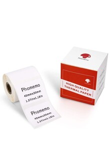 Phomemo Labels for M110 M120 M200 M220 Label Maker pritner,Self-Adhesive m110 Labels-Thermal Stickers Paper for Barcode,Name,Address,1.57