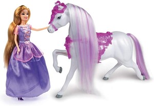 Grandi Giochi Princess Rapunzel 30 cm With Horse (Gg03023E)