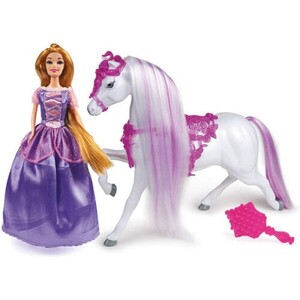 Grandi Giochi Princess Rapunzel 30 cm With Horse (Gg03023E)