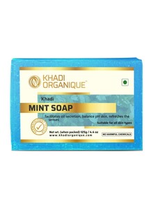 Khadi ORGANIQUE Handmade Mint Soap 125grams Khadi ORGANIQUE Handmade Mint Soap 125grams