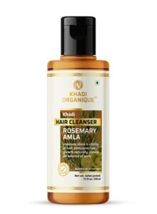 Khadi Organique Herbal Natural Rosemarry Amla Hair Shampoo 210 Ml
