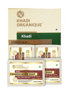 Khadi ORGANIQUE Pack of 4 Sandalwood Soap 500grams Khadi ORGANIQUE Pack of 4 Sandalwood Soap 500grams