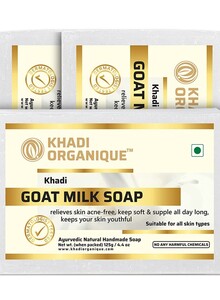 Khadi Organique Goat Milk Soap For All Skin Types - Pack Of 3