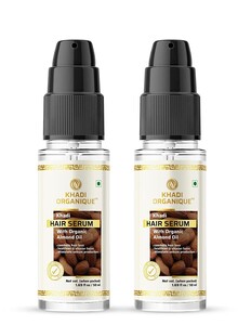 Khadi Organique Herbal Hair Serum With Organic Almond Oil (Pack Of 2) 100 ml