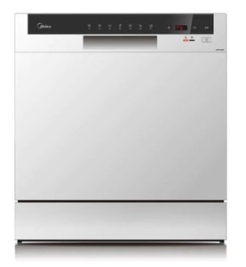 Midea Counter Top Dishwasher | Portable | 8 Place Settings | 7 Programs | Inverter Quattro | Silent & High Energy Efficient | Rapid Wash | Child Lock | Self Cleaning | 70 Intensive | White | WQP8-3802F-S Midea Counter Top Dishwasher | Portable | 8 Place Settings | 7 Programs | Inverter Quattro | Silent & High Energy Efficient | Rapid Wash | Child Lock | Self Cleaning | 70 Intensive | White | WQP8-3802F-S