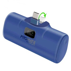 5000 Mah Power Bank, Ultra-Compact Portable Charger With Built-In 20W Foldable Usb-C Connecter, Promate Powerup-C.Blue 5000 Mah Power Bank, Ultra-Compact Portable Charger With Built-In 20W Foldable Usb-C Connecter, Promate Powerup-C.Blue