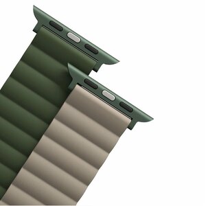 حزام ساعة آبل قابل للعكس 45/42/44/49 ملم، UNIQ Revix - رمادي وأبيض