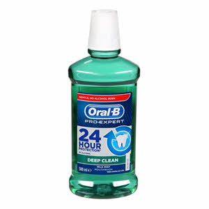 Oral-B Mouthwash Pro Exp Deep Cln 500ml