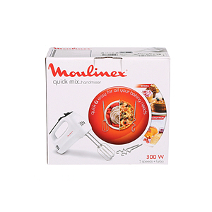 Moulinex Quick Mix Hand Mixer with Dough Hooks