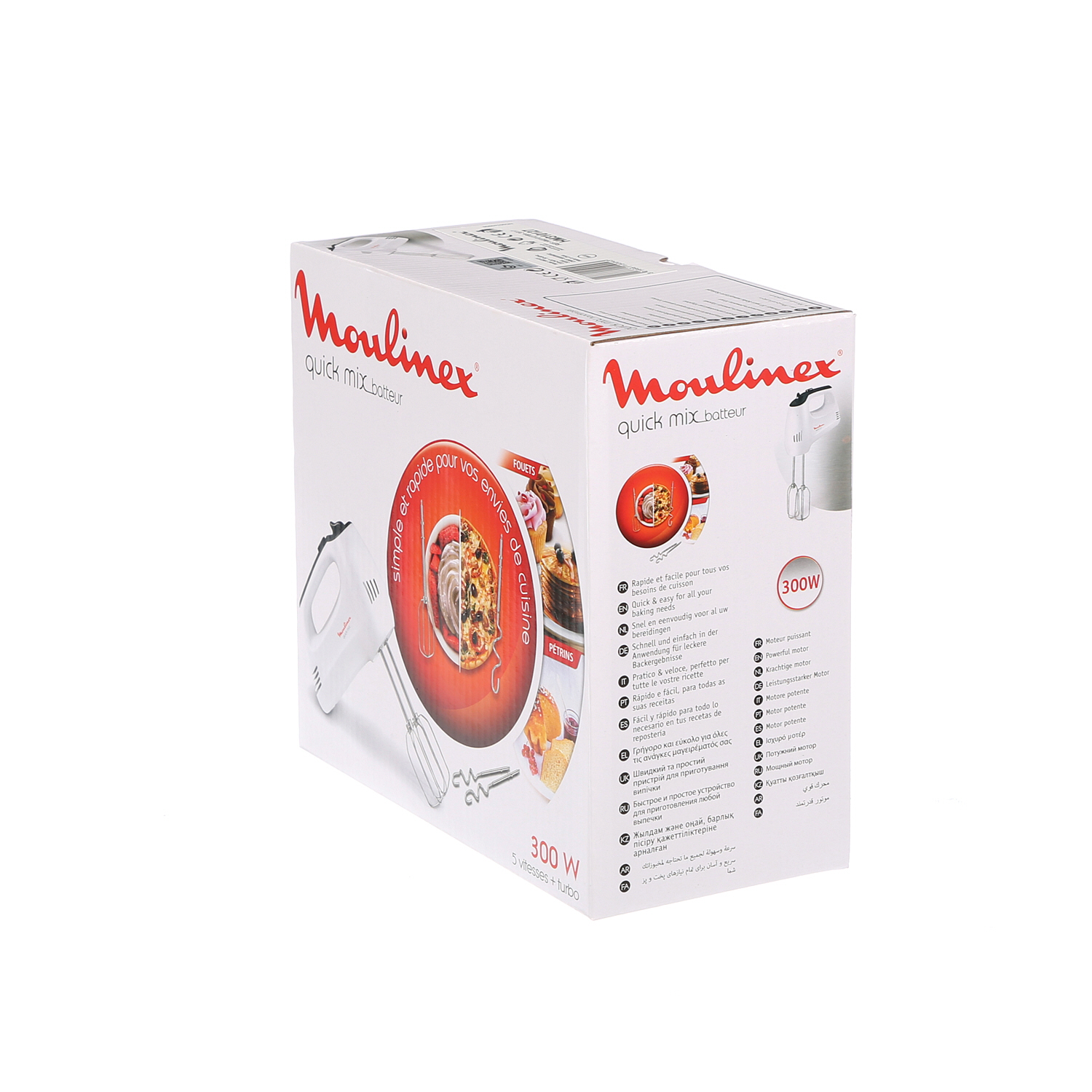 Moulinex Quick Mix Hand Mixer with Dough Hooks