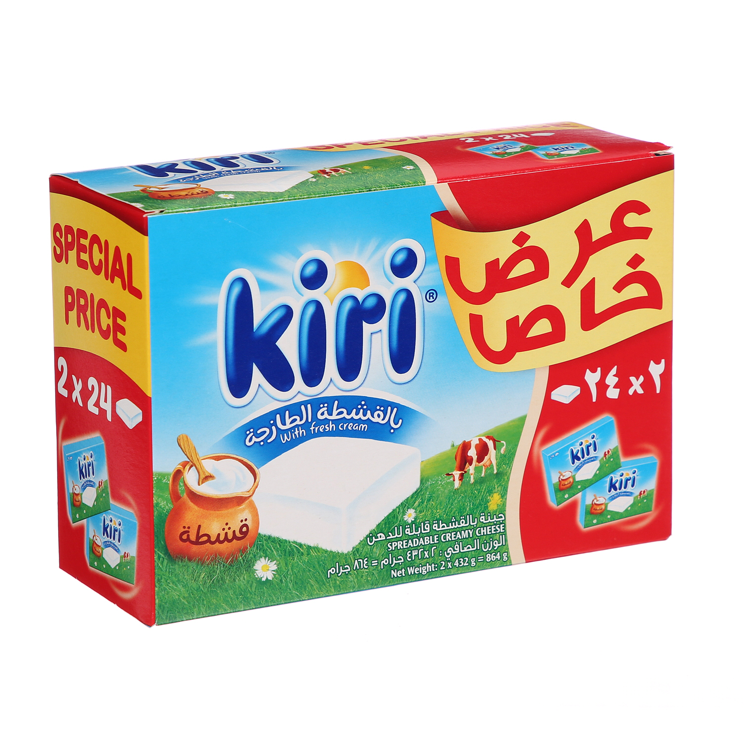 Kiri Cheese 2X432Gm 24'S Offer