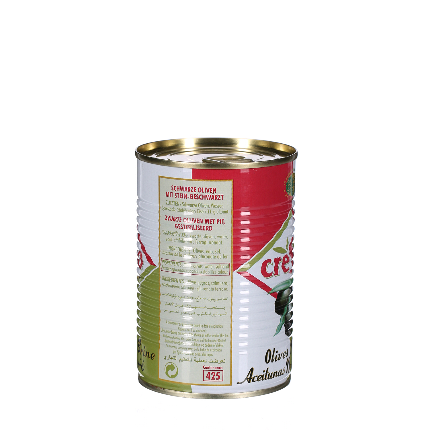 Crespo Black Olives Tin 225 g