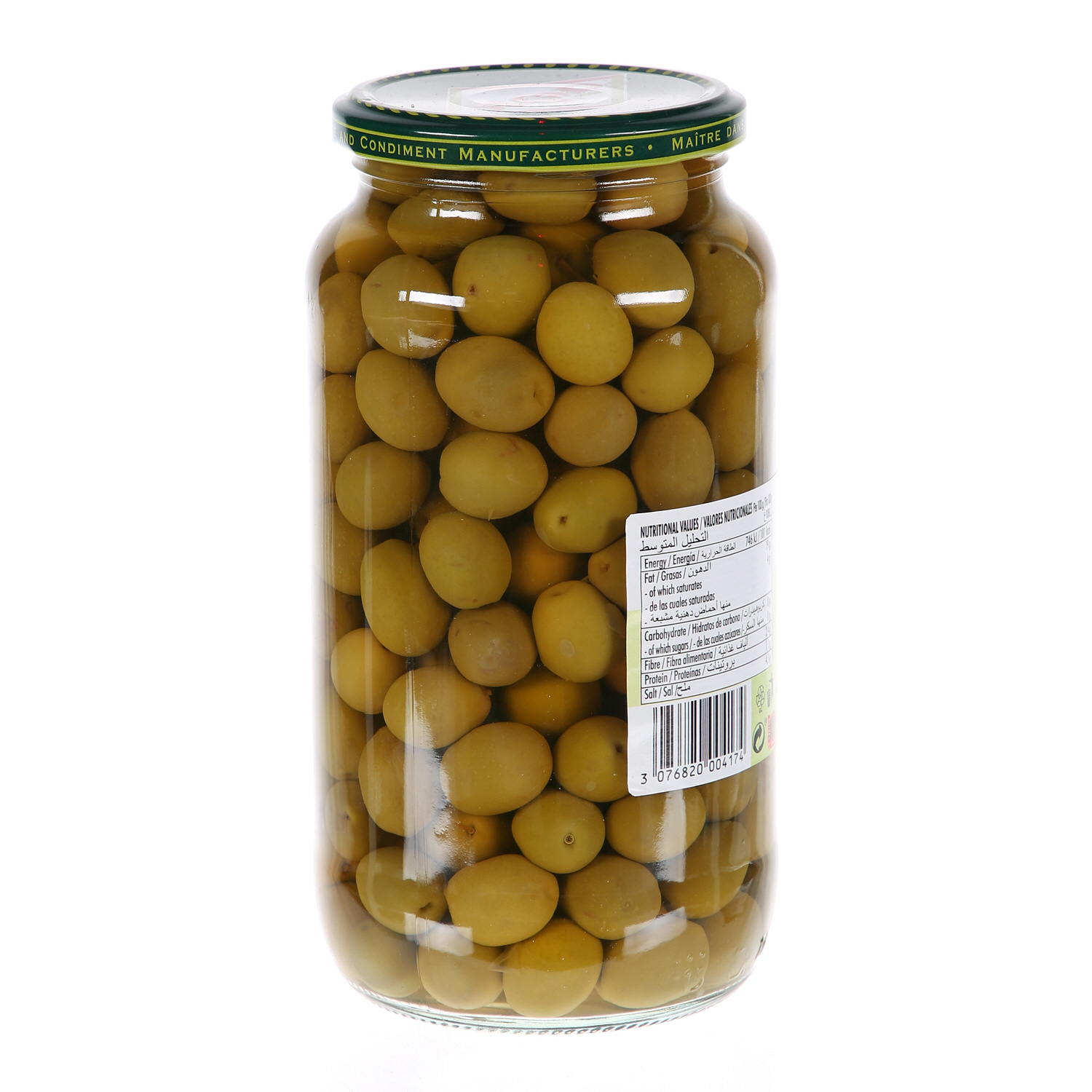 Crespo Whole Green Olives Jar 575 g