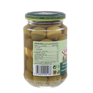 Crespo Pitted Green Olives Jar 160 g