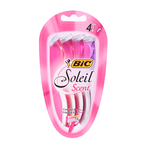 Bic Soleil Scent Disposable Razor Multicolor 4 Razor