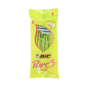 Bic Shaver Pure 3 Lady Razor 4'S