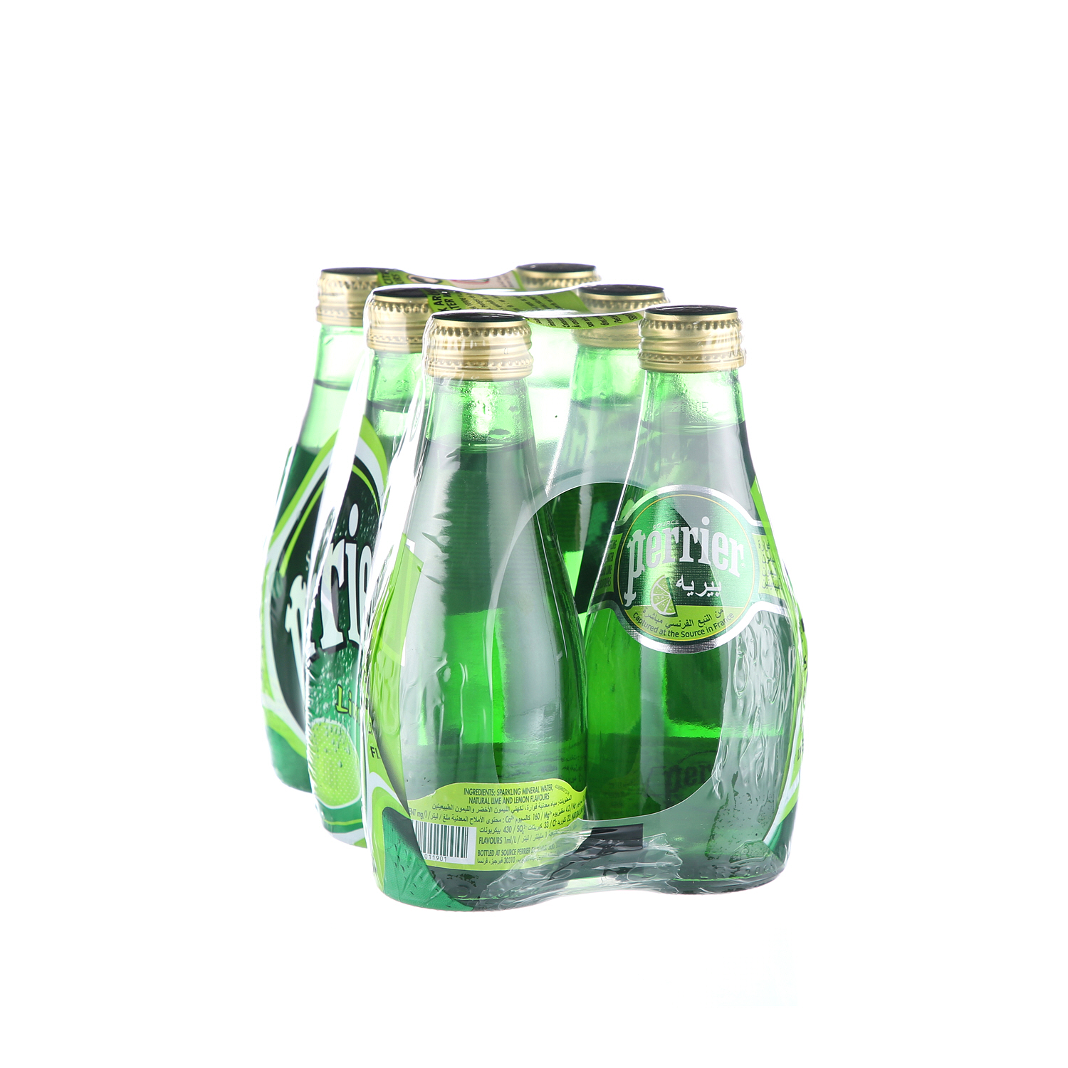 بيريير مياه بنكهة الليمون الأخضر 200 مل × 6 عبوات