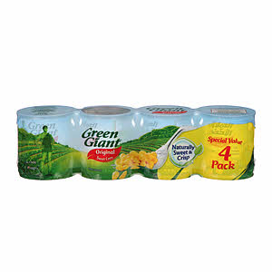 Green Giant Sweetcorn 4X150Gm