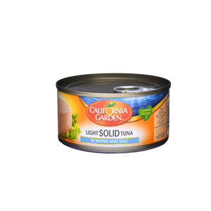 California Garden Light Tuna Solid In Water & Salt 185 g