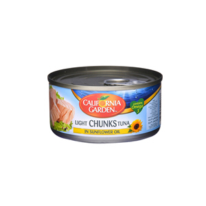 California Garden Light Tuna Chunk In Sunflower Oil 185 g