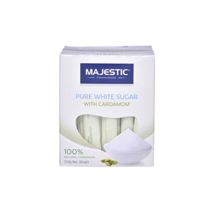MAJESTIC White Sugar In Cardamom Sticks 350 g