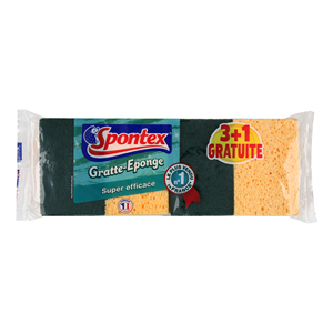 Spontex Gratte Esponge 3+1 Offr