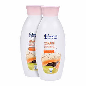Johnson's Body Wash Vita-Rich Smoothing 400 ml (Pack of 2)