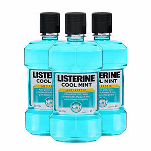 Listerine Cool mint 500ml 2+1 Free