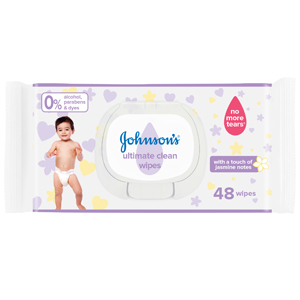 Johnson's Baby Wipes Ultimate Clean Pack 48 Wipes