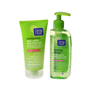 J&J Face Scrub Cntrl150Ml+Face Wash150Ml