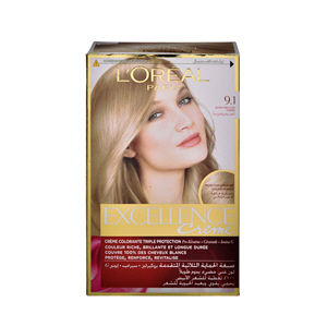 L'Oreal Excellence Hair Color Cream Very Light Ash Blonde 9.1
