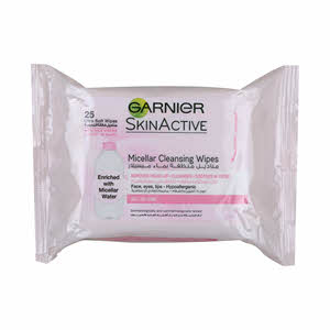 Garnier Skin Natural Micelar Water Wipes 25Pcs