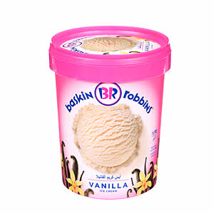 Baskin Robbins Vanilla Ice Cream 1 L