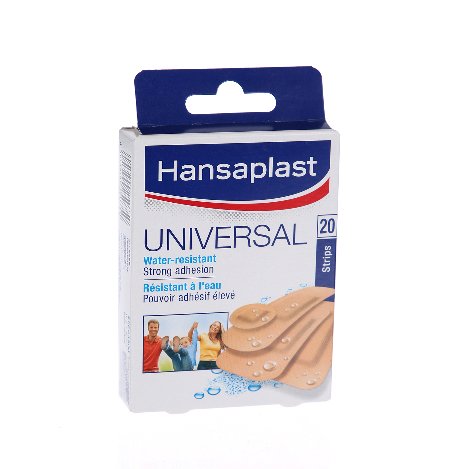 Hansaplast Universal Plasters Water-resistant and Strong Adhesion Strips 20 Pieces