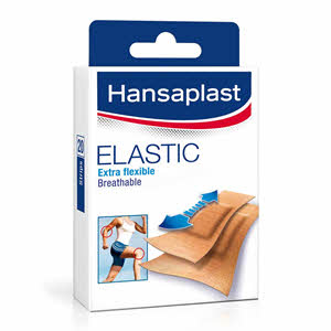 Hansaplast Elastic Plasters Extra Flexible and Breathable Strips 20 Pieces