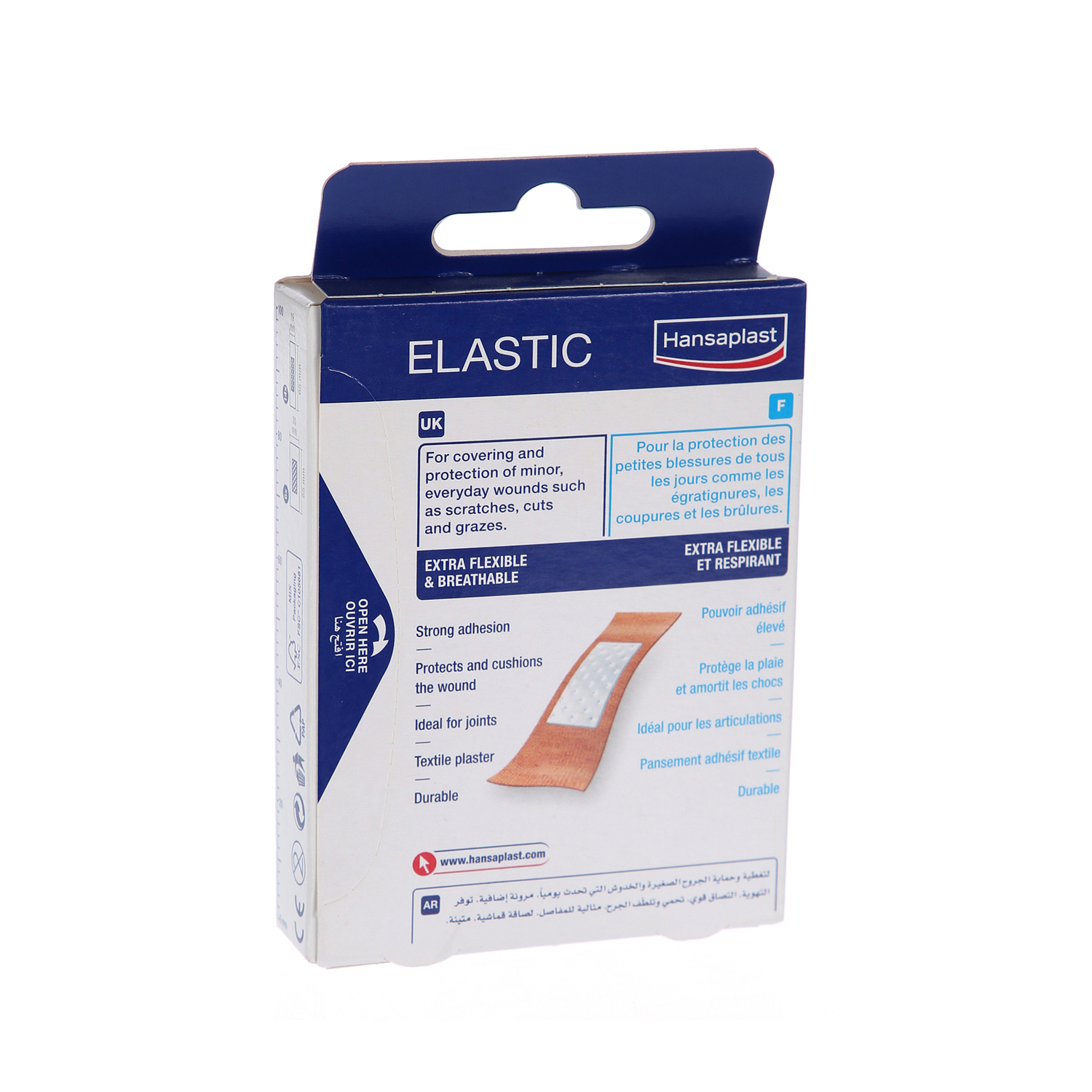 Hansaplast Elastic Plasters Extra Flexible and Breathable Strips 20 Pieces