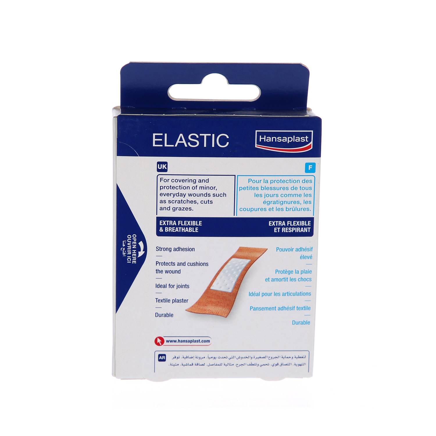 Hansaplast Elastic Plasters Extra Flexible and Breathable Strips 20 Pieces