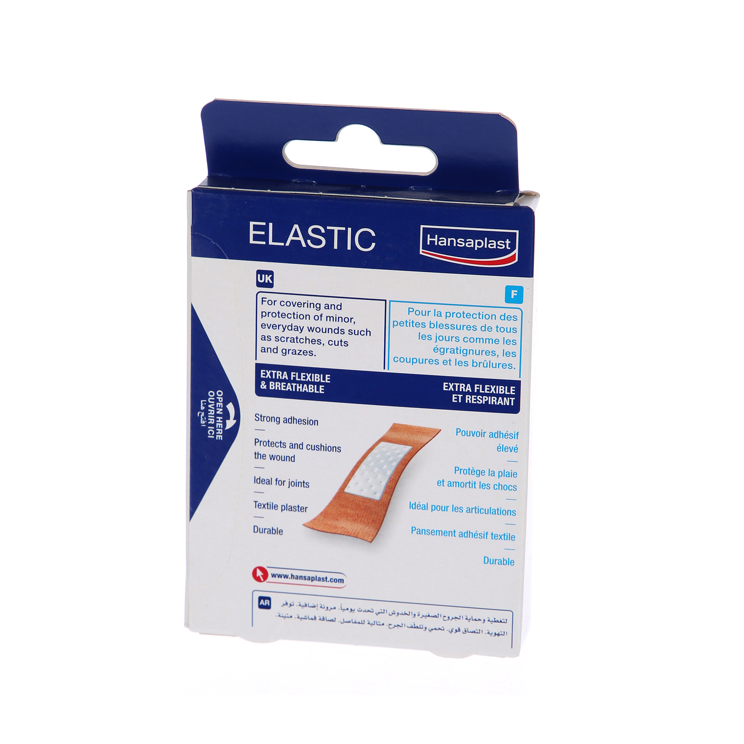 Hansaplast Elastic Plasters Extra Flexible and Breathable Strips 20 Pieces